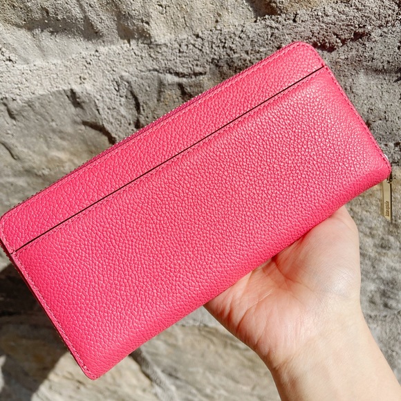 Kate Spade Margaux Zip Around Wallet Peach - Picture 6 of 8